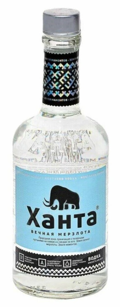 Водка Ханта Вечная Мерзлота 0,5л 40%
