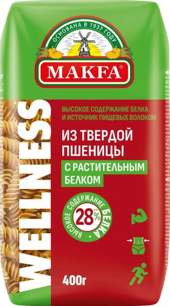 Макароны Макфа 400г спирали высокобелковые