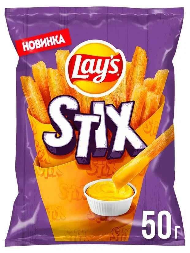 Чипсы Лейс Стикс 50г сырный соус