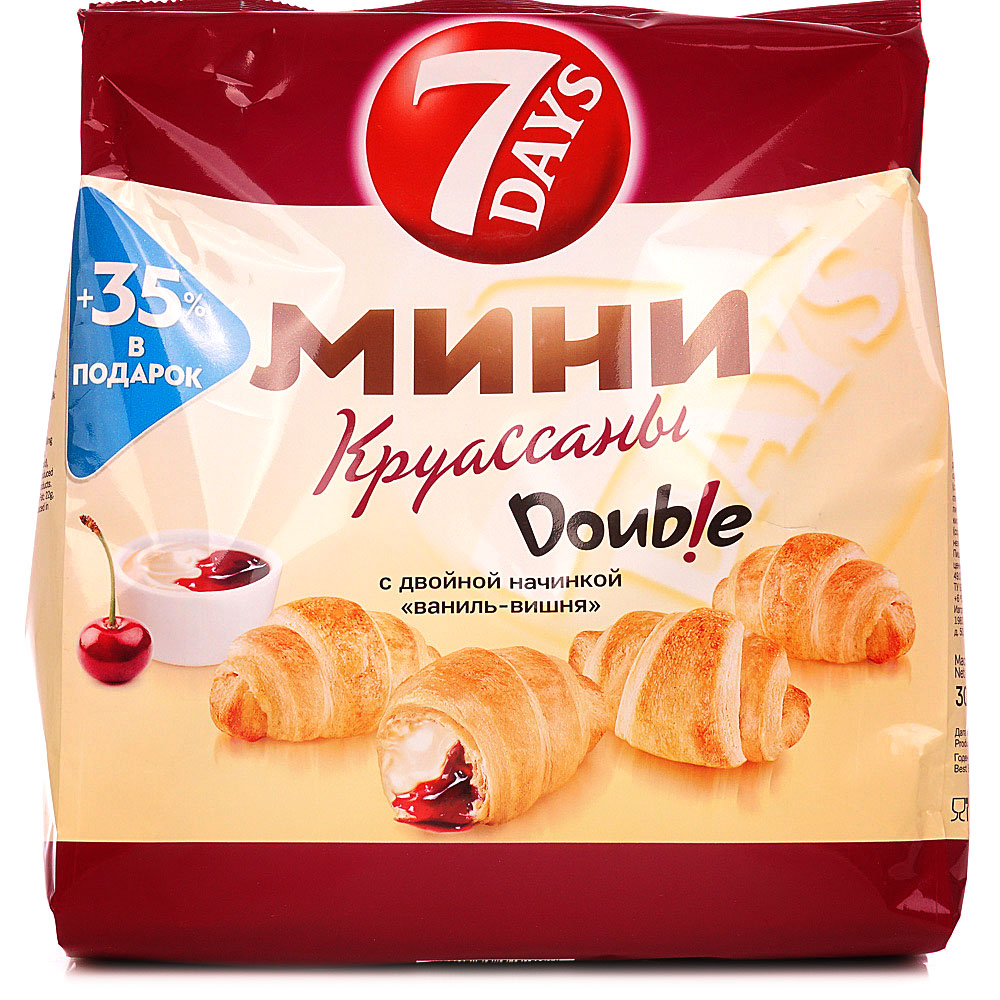 Круассаны Севен дейс 265г кокос