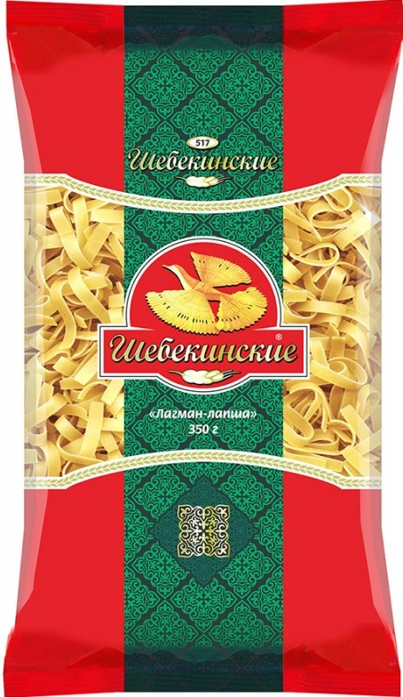 Макароны Шебекинские 350г лагман-лапша №517