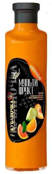 Сок Кубаночка 0,75л мультифрукт с мякотью ст