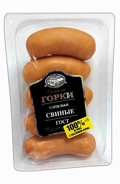 Сардельки Свиные Гост н/о 1кг Ближние горки