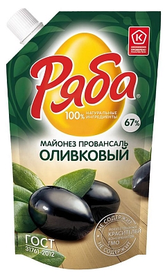 Майонез Ряба 200г оливковый
