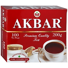 Чай Акбар 100пак цейлонский 