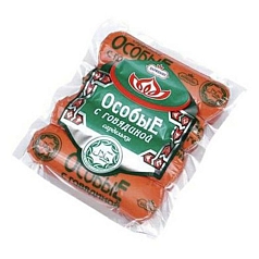 Сардельки Особые с говядиной 300г Царицыно
