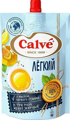 Майонез Кальве 400г легкий