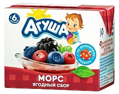 Морс Агуша 200мл ягодный сбор