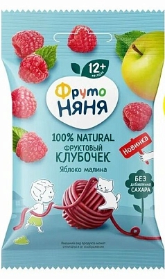 Улитка ФрутоНяня 15г яблоко/малина