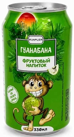 Напиток Ранплер 0,33л с соком гуанабаны ж/б