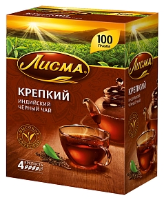 Чай Лисма 100пак крепкий