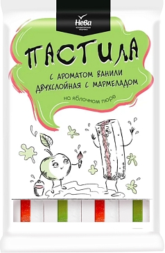 Пастила Нева 240г двухслойная с мармеладом