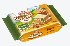 Вафли Коровка 150г халва