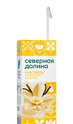 Коктейль молочный Северная долина 2,5% 200г ваниль