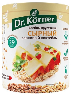Хлебцы Др Кернер Злак коктейль 100г сырные