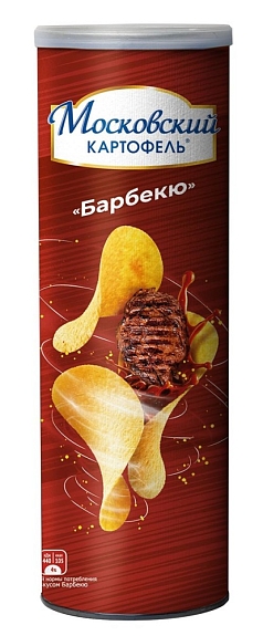 Чипсы Московский картофель 110г туба/барбекю