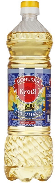 Масло подсолнечное Кубанская кухня 0,9л раф