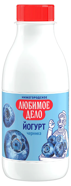Йогурт Любимое дело 1,5% 420г черника БЗМЖ