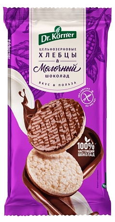Хлебцы Др Кернер 67г рисовые/молочный шок-д