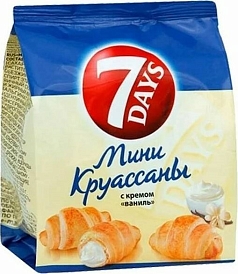 Круассаны Севен дейс 300г ваниль