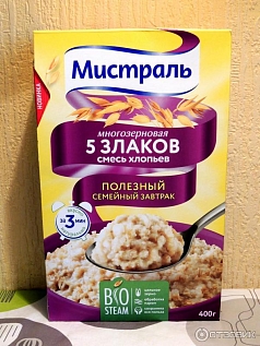 Хлопья Мистраль 400г смесь 5 злаков 