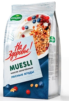 Мюсли На здоровье 300г лесные ягоды