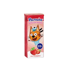 Коктейль молочный Растишка 2% 210г клубника