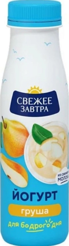 Йогурт Свежее Завтра пит 1,9% 260г груша БЗМЖ