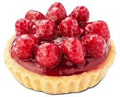 Пирожное Корзинка с малиной 100г Ромбаба