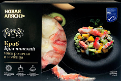 Краб Камчатский Новая Аляска 200г мясо розочки/коленца