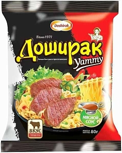 Лапша Доширак Ямми 80г говядина
