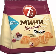 Круассаны Севен дейс 300г ваниль/вишня