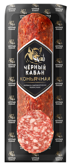 Колбаса Коньячная с/к 1кг Черный кабан