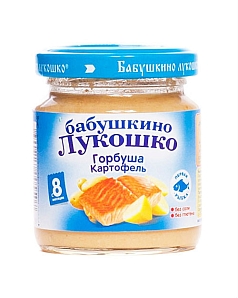 Пюре Бабушкино Лукошко 100г горбуша/картофель