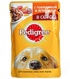 Корм Педигри 85г д/взр говядина/ягненок в соусе