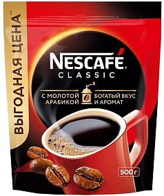 Кофе Нескафе Классик 500г м/у
