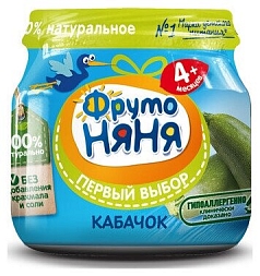 Пюре ФрутоНяня 80г кабачки