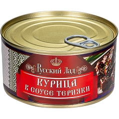 Курица Русский Лад 325г в соусе терияки ж/б 