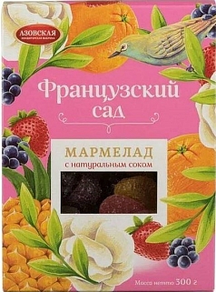 Мармелад Французский сад 300г Азовская к/фабрика