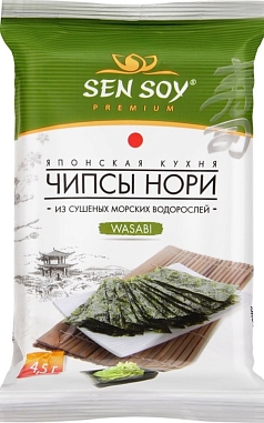Чипсы Нори Сэн Сой 4,5г васаби