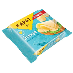 Сыр Карат 25% 130г янтарь