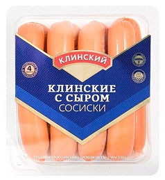 Сосиски Клинские с сыром 410г Клин