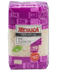 Крупа рис Метака 800г басмати