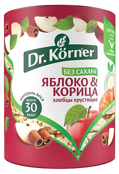 Хлебцы Др Кернер Злак коктейль 100г яблоко