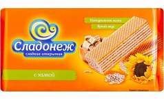 Вафли трубочки Сладонеж 175г халва