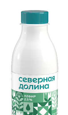 Кефир Северная долина 2,5% 420г ПЭТ БЗМЖ