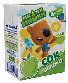 Сок МиМиМишки 200мл яблоко