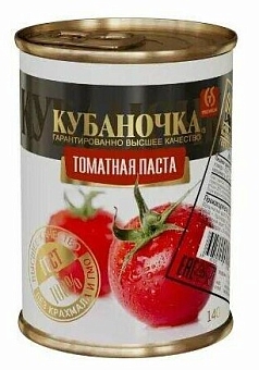 Томатная паста Кубаночка 140г
