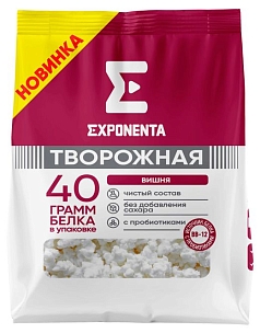 Продукт творожный Экспонента 250г вишня БЗМЖ