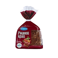 Хлеб Ржаной край зерновой в нарезке 300г Коломенское